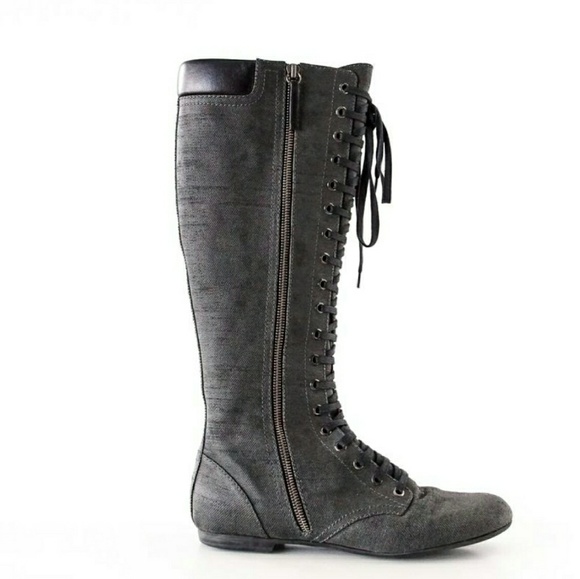 Giuseppe Zanotti Shoes - Giuseppe Zanotti charcoal gray lace up boots